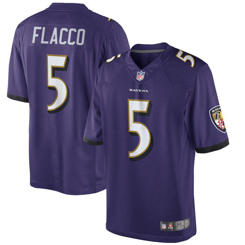 Mens Baltimore Ravens Joe Flacco Purple Limited Jersey