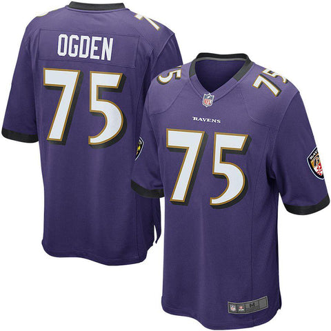 Mens Baltimore Ravens Jonathan Ogden Purple Retired Player Game Jersey