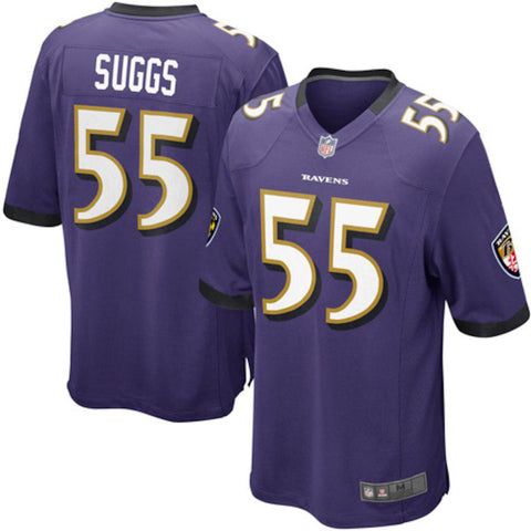 Mens Baltimore Ravens Terrell Suggs Purple Game Jersey