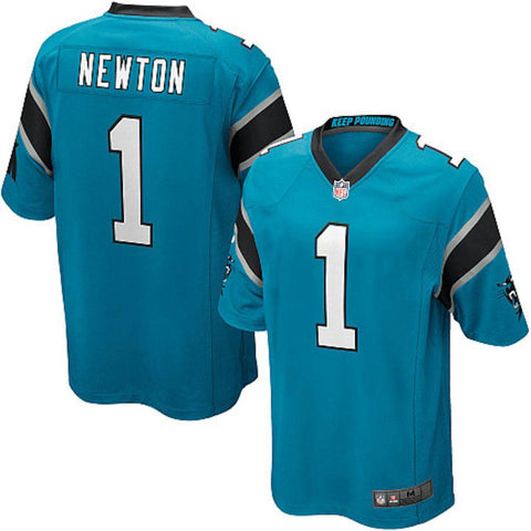 Mens Carolina Panthers Cam Newton Blue Alternate Game Jersey