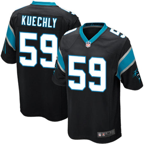 Mens Carolina Panthers Luke Kuechly Nike Black Team Game Jersey