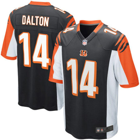 Mens Cincinnati Bengals Andy Dalton Black Game Jersey