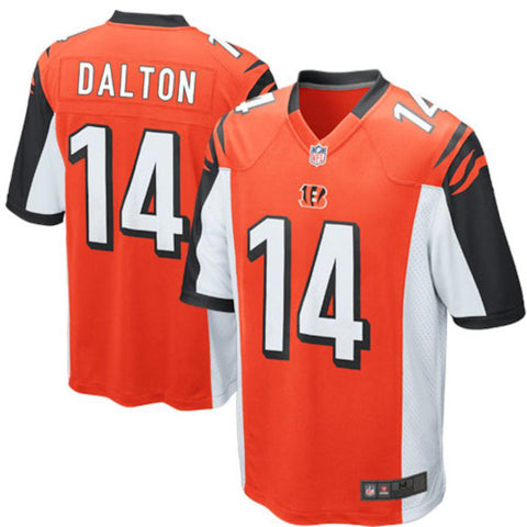 Mens Cincinnati Bengals Andy Dalton Orange Alternate Game Jersey