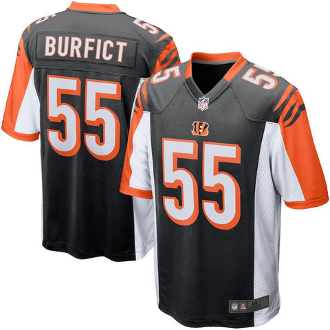 Mens Cincinnati Bengals Vontaze Burfict Black Game Jersey
