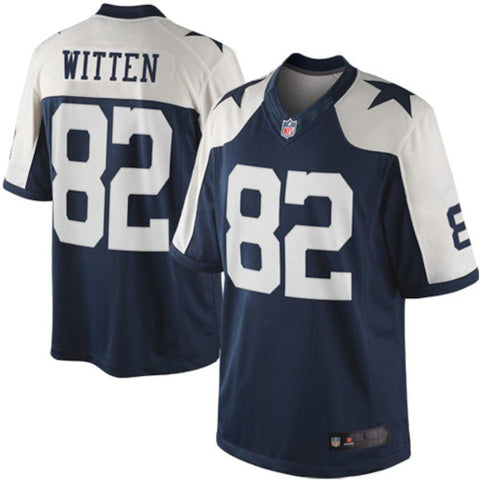 Mens Dallas Cowboys Jason Witten Navy Blue Throwback Limited Jersey
