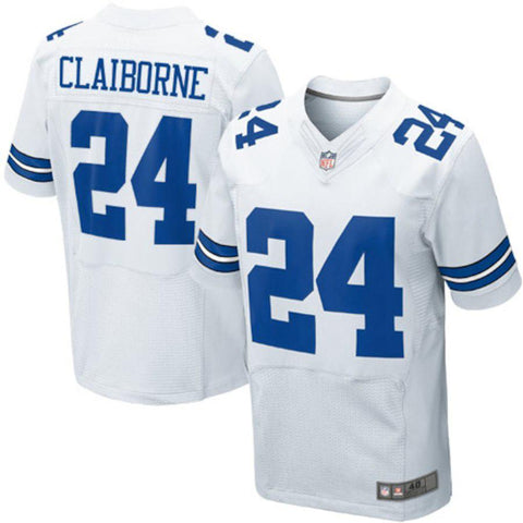 Mens Dallas Cowboys Morris Claiborne White Elite Jersey