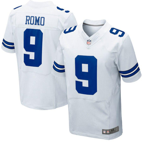 Mens Dallas Cowboys Tony Romo White Elite Jersey