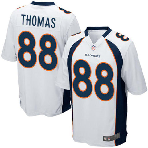 Mens Denver Broncos DeMaryius Thomas White Game Jersey