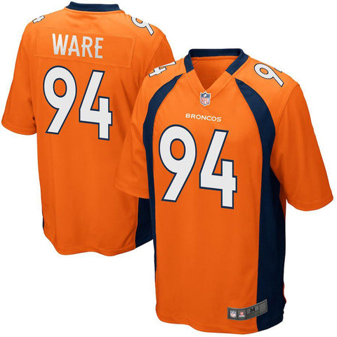 Mens Denver Broncos Demarcus Ware Orange Game Jersey