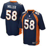 Mens Denver Broncos Von Miller Navy Blue Alternate Game Jersey