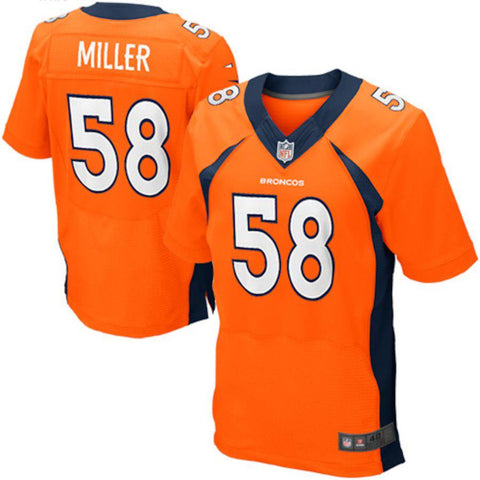 Mens Denver Broncos Von Miller Orange Elite Jersey