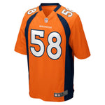 Mens Denver Broncos Von Miller Orange Game Jersey