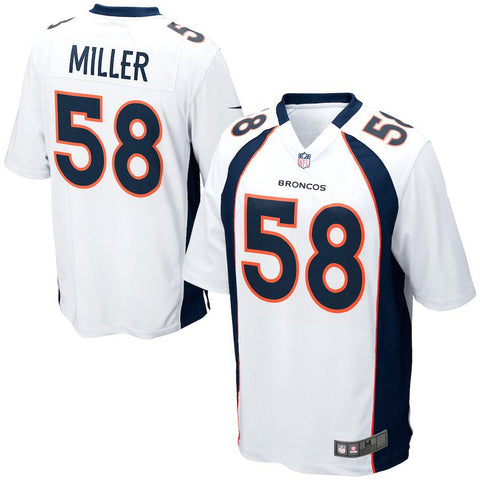 Mens Denver Broncos Von Miller White Game Jersey