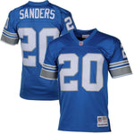 Mens Detroit Lions Barry Sanders Mitchell & Ness Honolulu Blue Retired Player Vintage Jersey