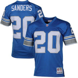 Mens Detroit Lions Barry Sanders Mitchell & Ness Honolulu Blue Retired Player Vintage Jersey
