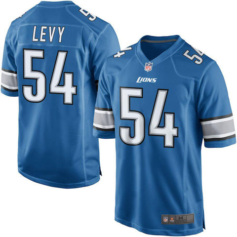 Mens Detroit Lions DeAndre Levy Light Blue Game Jersey