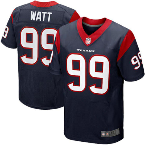 Mens Houston Texans JJ Watt  Navy Blue Elite Jersey