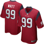 Mens Houston Texans JJ Watt Red Alternate Game Jersey