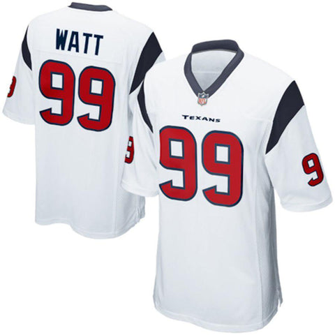 Mens Houston Texans JJ Watt White Game Jersey
