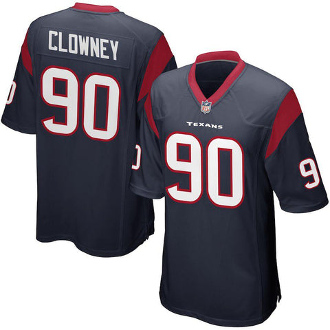 Mens Houston Texans Jadeveon Clowney Navy Blue Game Jersey