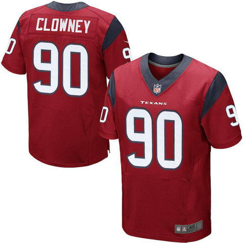 Mens Houston Texans Jadeveon Clowney  Red Elite Jersey