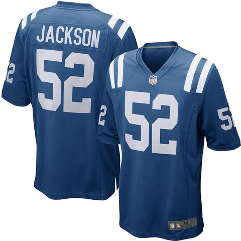 Mens Indianapolis Colts D'Qwell Jackson  Royal Blue Game Jersey