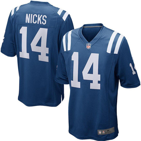 Mens Indianapolis Colts Hakeem Nicks  Royal Blue Game Jersey