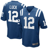 Mens Indianapolis Colts Andrew Luck Royal Blue/White Team Game Jersey