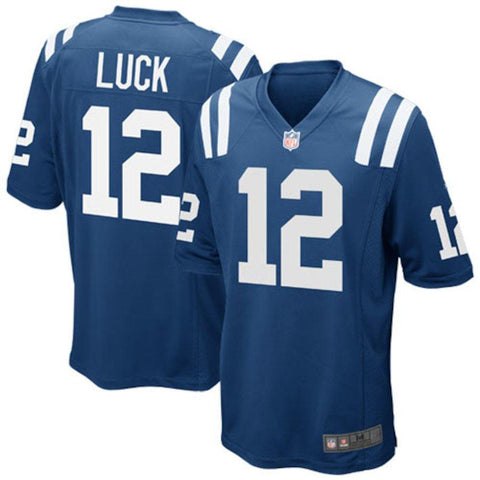 Mens Indianapolis Colts Andrew Luck Royal Blue/White Team Game Jersey