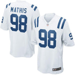 Mens Indianapolis Colts Robert Mathis  White Game Jersey