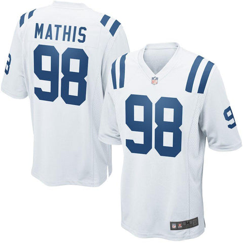 Mens Indianapolis Colts Robert Mathis  White Game Jersey