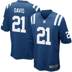 Mens Indianapolis Colts Vontae Davis Royal Blue Game Jersey