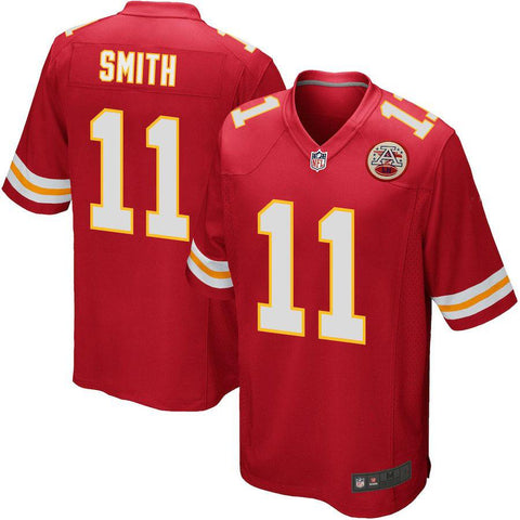 Mens Kansas City Chiefs Alex Smith Red Game Jersey
