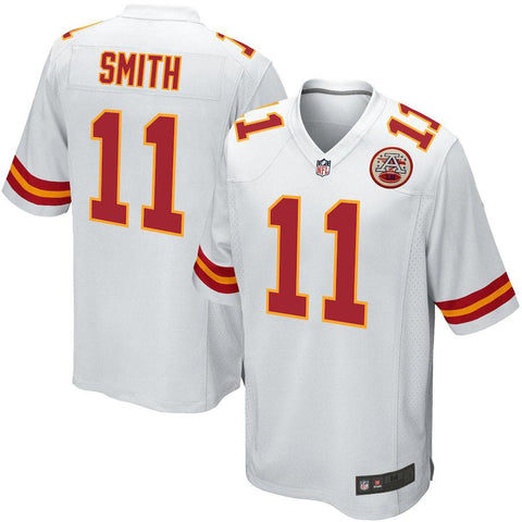 Mens Kansas City Chiefs Alex Smith White Game Jersey