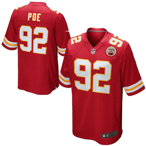 Mens Kansas City Chiefs Dontari Poe Red Game Jersey