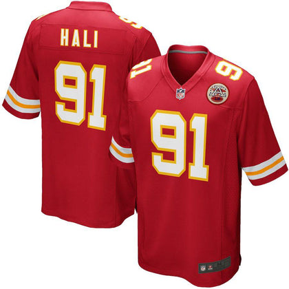 Mens Kansas City Chiefs Tamba Hali  Red Game Jersey