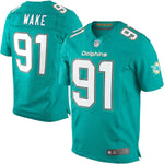 Mens Miami Dolphins Cameron Wake Aqua Elite Jersey