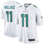 Mens Miami Dolphins Mike Wallace White Game Jersey