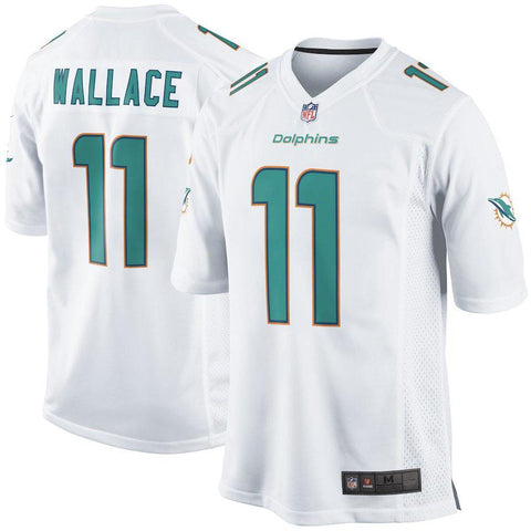 Mens Miami Dolphins Mike Wallace White Game Jersey