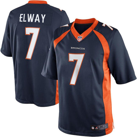 Mens John Elway Navy Blue Denver Broncos Retired Player Limited Jersey