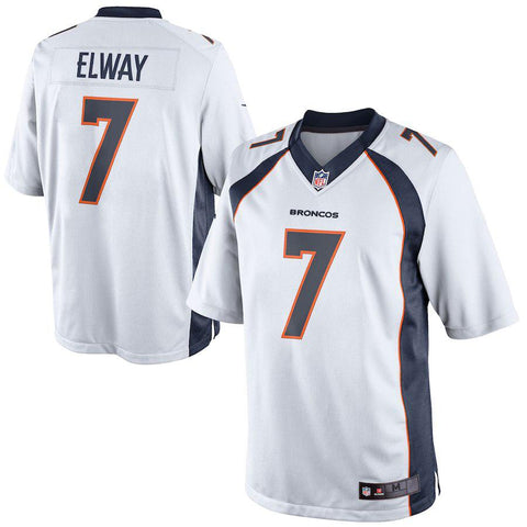 Mens John Elway White Denver Broncos Retired Player Limited Jersey