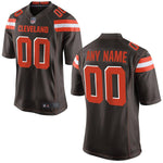Men's Cleveland Browns Brown Custom Game Jersey