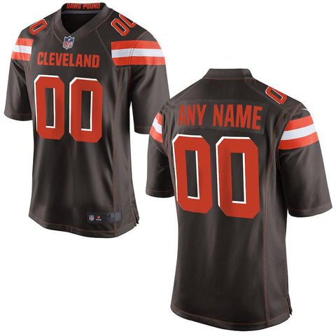 Men's Cleveland Browns Brown Custom Game Jersey