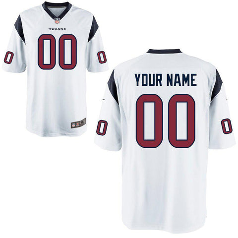 Men's Houston Texans Customized Game White Jersey