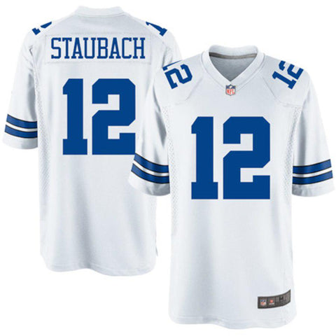 Roger Staubach Dallas Cowboys White Legends Jersey