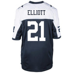 Men's Dallas Cowboys Ezekiel Elliott Navy Alternate Game Jersey