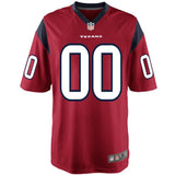 Mens Houston Texans Red Customized Alternate Game Jersey
