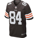 Men's Cleveland Browns Historic Logo Jordan Cameron Brown Elite Jersey