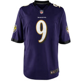 Mens Baltimore Ravens Justin Tucker Purple Game Jersey