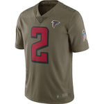 Men's Atlanta Falcons Matt Ryan Olive Salute To Service Limited Jersey